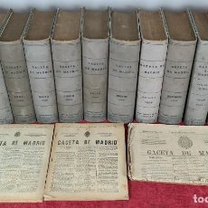Libros antiguos: LA GACETA DE MADRID. SOCIEDAD DE INDUSTRIAS Y TRANSPORTES. 12 VOL. 1878/1929.. Lote 253064155