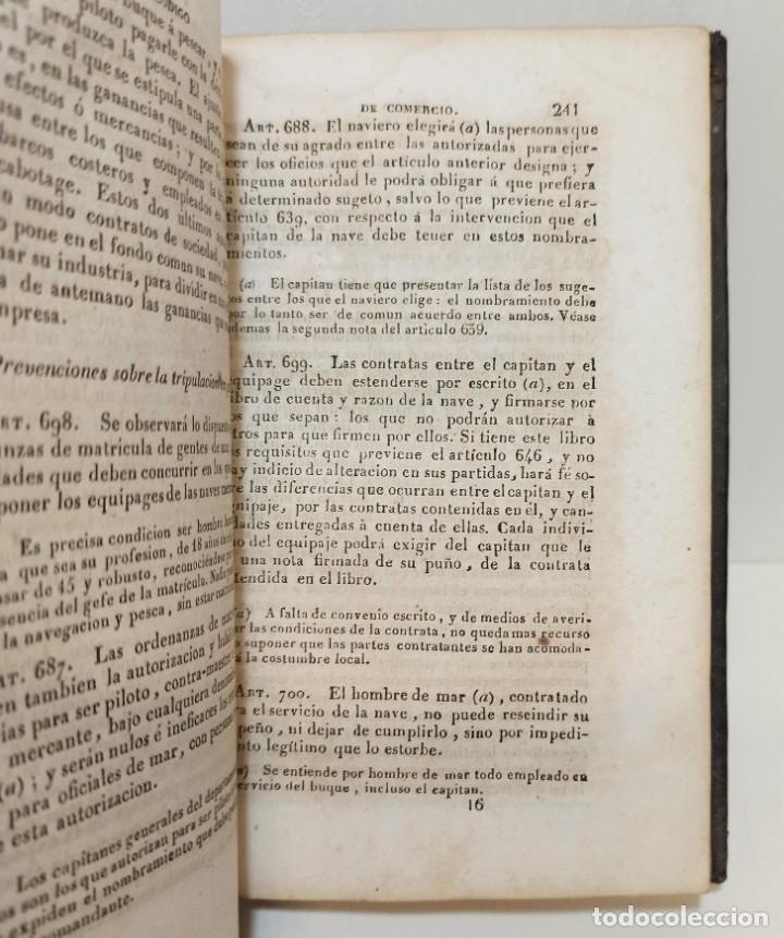Libros antiguos: &rdquo;C&oacute;digo de Comercio&rdquo; (1841) Edit. I. Boix Editor - Foto 5