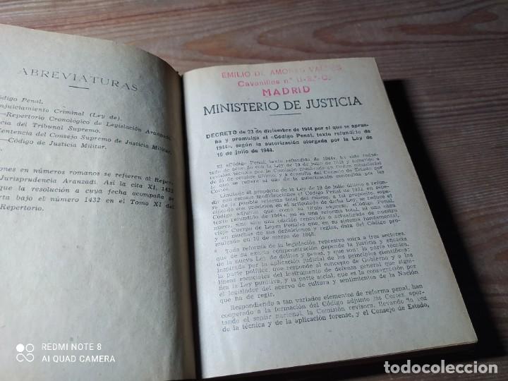 Libros antiguos: C&oacute;digo penal 1944 - Foto 2