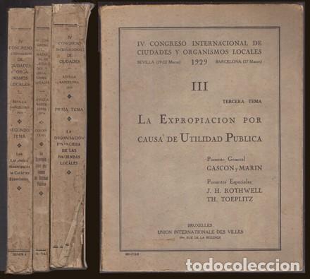 Libri antichi: IV CONGRESO INTERNACIONAL DE CIUDADES Y ORGANISMOS LOCALES 3 TOMOS - A-LSEV-2021