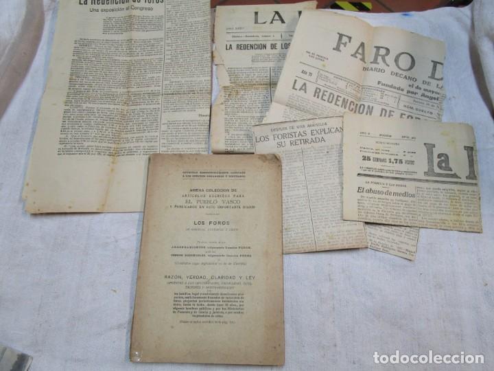 Libri antichi: DERECHO FORAL - LOS FOROS DE GALICIA ASTURIAS Y LEON - ARTICULOS EDITA EL PUEBLO VASCO APROX 1920/25