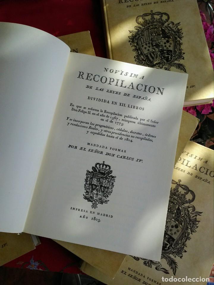 Libros antiguos: Novísima Recopilación de las leyes de España - Foto 7 - 261992485