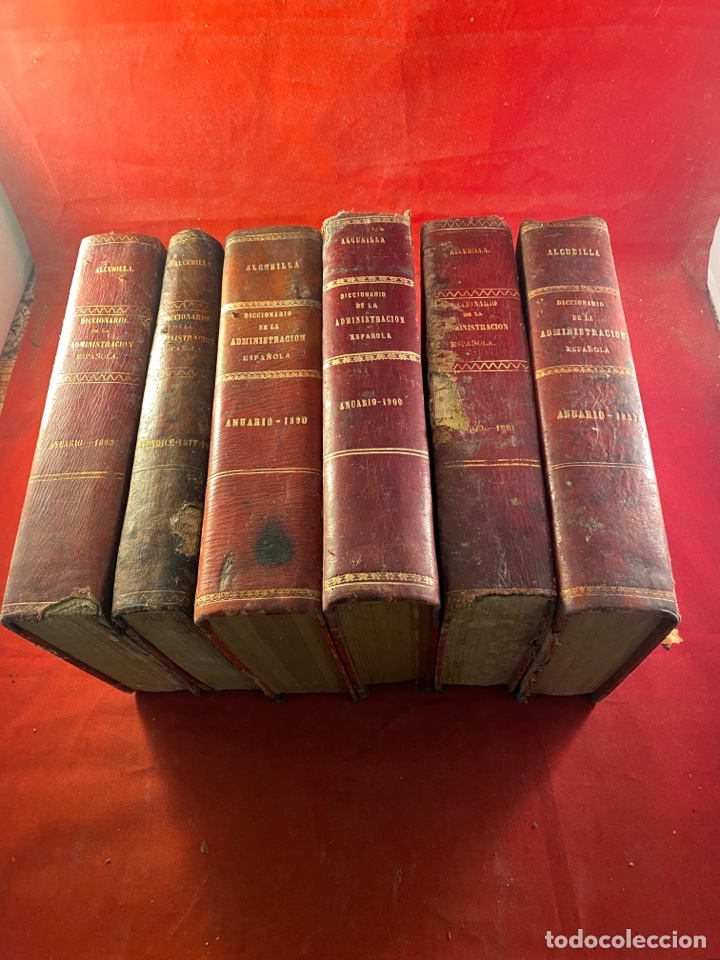 Libri antichi: 6 tomos DICCIONARIO DE LA ADMINISTRACI&Oacute;N ESPA&Ntilde;OLA BOLET&Iacute;N JUR&Iacute;DICO-ADMINISTRATIVO