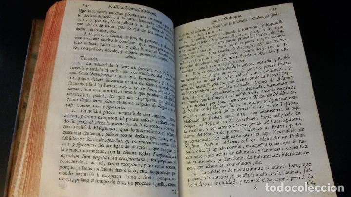 Libros antiguos: 1764 - ELIZONDO - Pr&aacute;ctica universal forense + ADICIONES DE BOADA - 10 tomos, completo - Foto 7