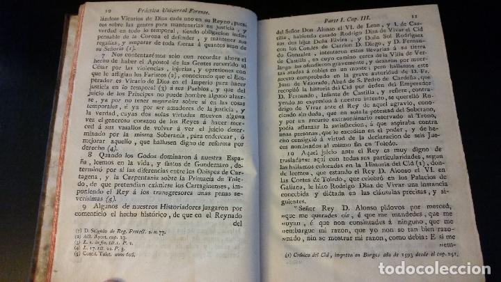 Libros antiguos: 1764 - ELIZONDO - Pr&aacute;ctica universal forense + ADICIONES DE BOADA - 10 tomos, completo - Foto 12