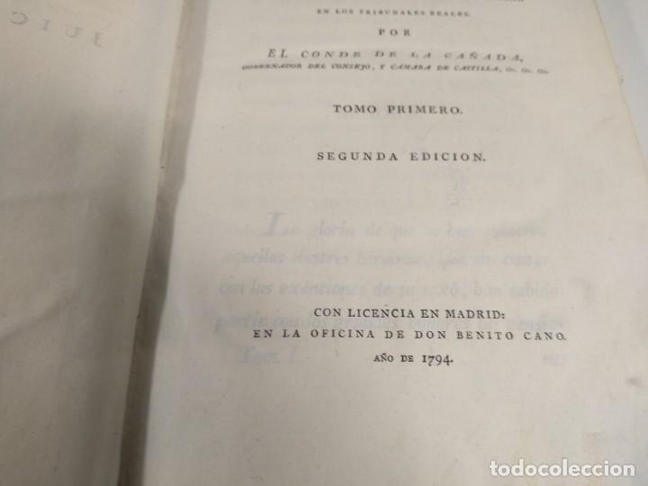 Libri antichi: Instituciones pr&aacute;cticas de los juicios civiles.Tomo 1 .A&ntilde;o 1794