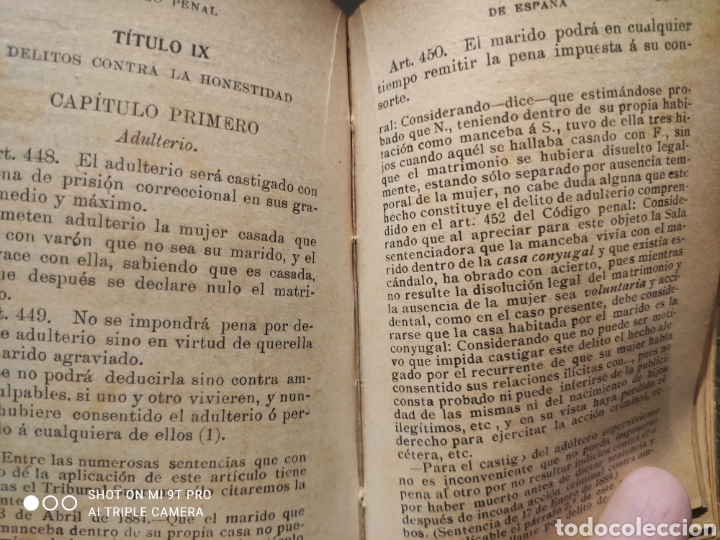 Libros antiguos: C&oacute;digo penal 1909 libro - Foto 11
