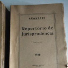 Libros antiguos: LV 27B ARANZADI REPERTORIO DE JURISPRUDENCIA TOMO V - AÑO 1936. Lote 267017939