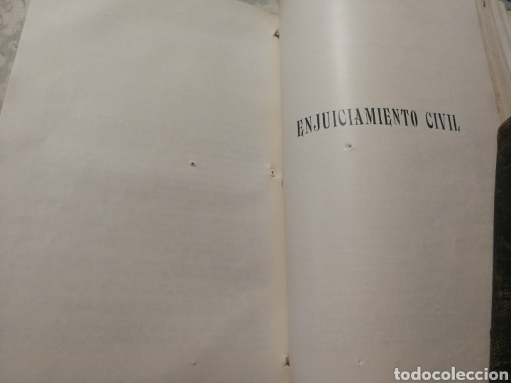Libri antichi: ENJUICIAMIENTO CIVIL, PRINCIPIOS DE SIGLO, LOMO EN PIEL