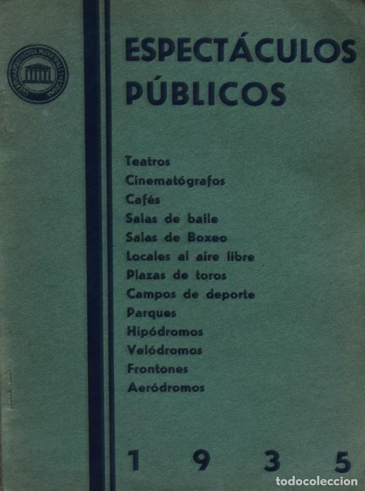Libri antichi: REGLAMENTO DE POLIC&Iacute;A DE ESPECT&Aacute;CULOS P&Uacute;BLICOS. DECRETO DE 3 DE MAYO DE 1935 (DEROGA EL DEL 19 DE OC