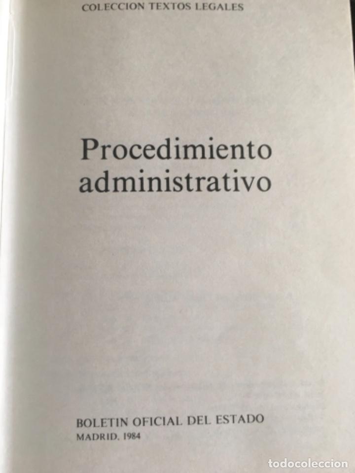 Libros antiguos: PROCEDIMIENTO ADMINISTRATIVO 2 - Foto 5