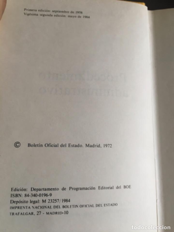 Libros antiguos: PROCEDIMIENTO ADMINISTRATIVO 2 - Foto 6