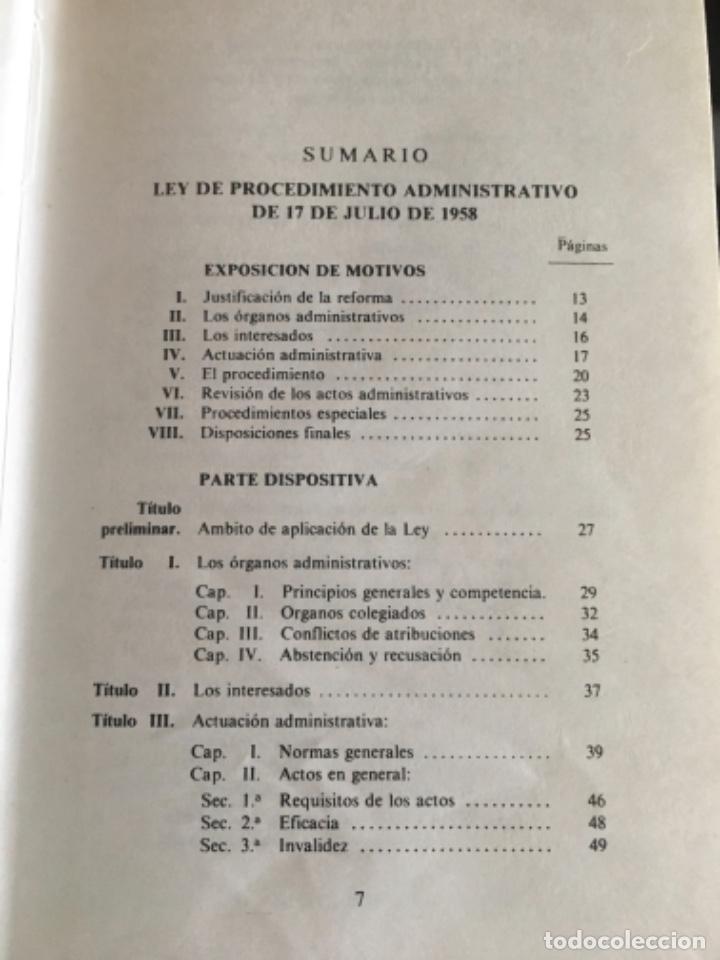Libros antiguos: PROCEDIMIENTO ADMINISTRATIVO 2 - Foto 7