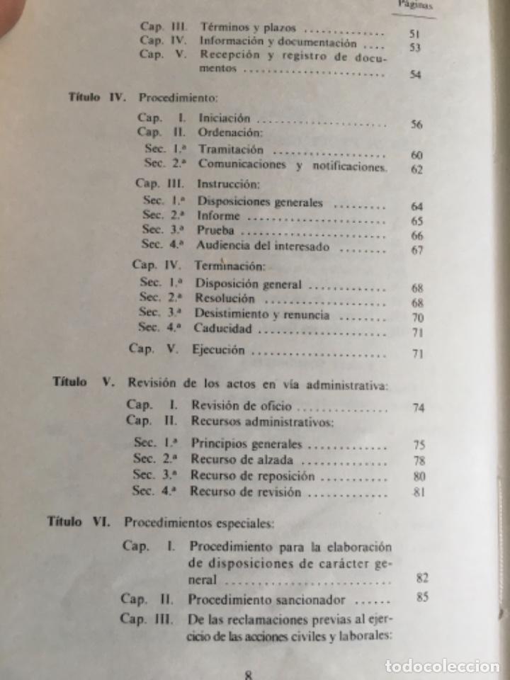 Libros antiguos: PROCEDIMIENTO ADMINISTRATIVO 2 - Foto 8