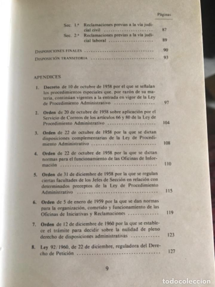 Libros antiguos: PROCEDIMIENTO ADMINISTRATIVO 2 - Foto 9