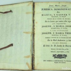 Libros antiguos: COMPENDIO DE ALEGATOS JURIDICOS SOBRE SENTENCIAS. BARCELONA. ESPAÑA. FINALES 1700. Lote 299515608