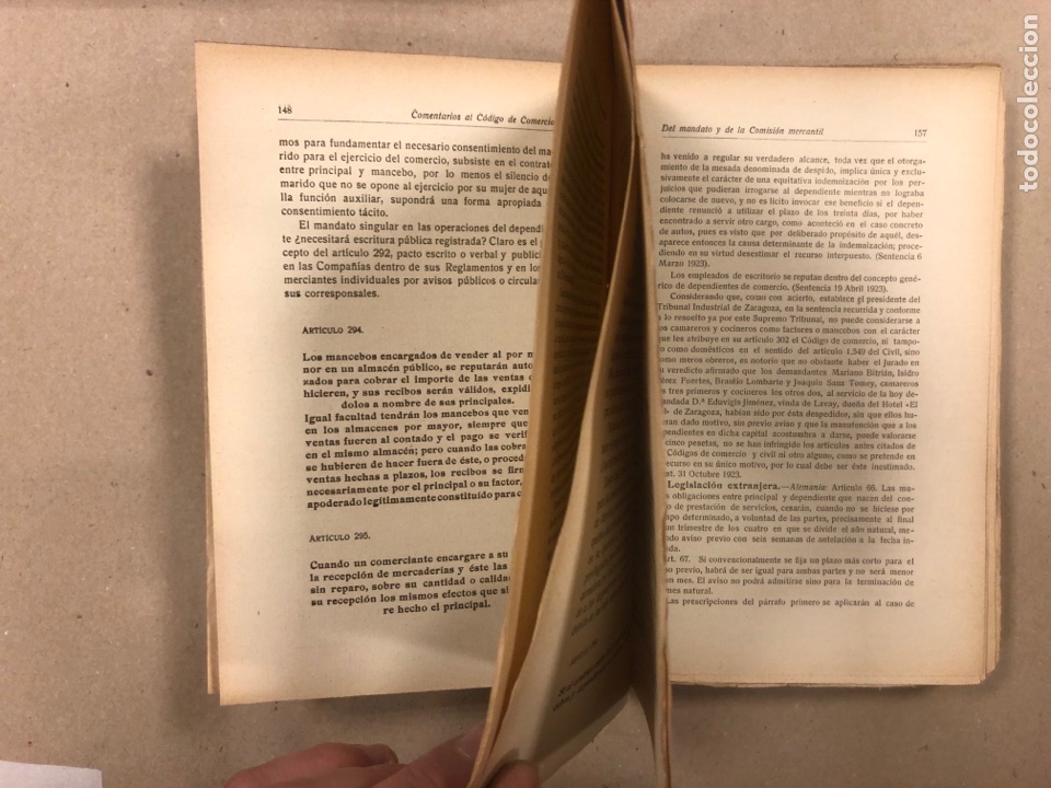 Libros antiguos: COMENTARIOS AL C&Oacute;DIGO DE COMERCIO. JOS&Eacute; M&ordf;. G. DE ECHAVARRI Y VIVANCO. 5 TOMOS. 1925 - Foto 17
