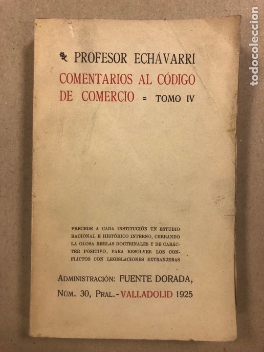 Libros antiguos: COMENTARIOS AL C&Oacute;DIGO DE COMERCIO. JOS&Eacute; M&ordf;. G. DE ECHAVARRI Y VIVANCO. 5 TOMOS. 1925 - Foto 19