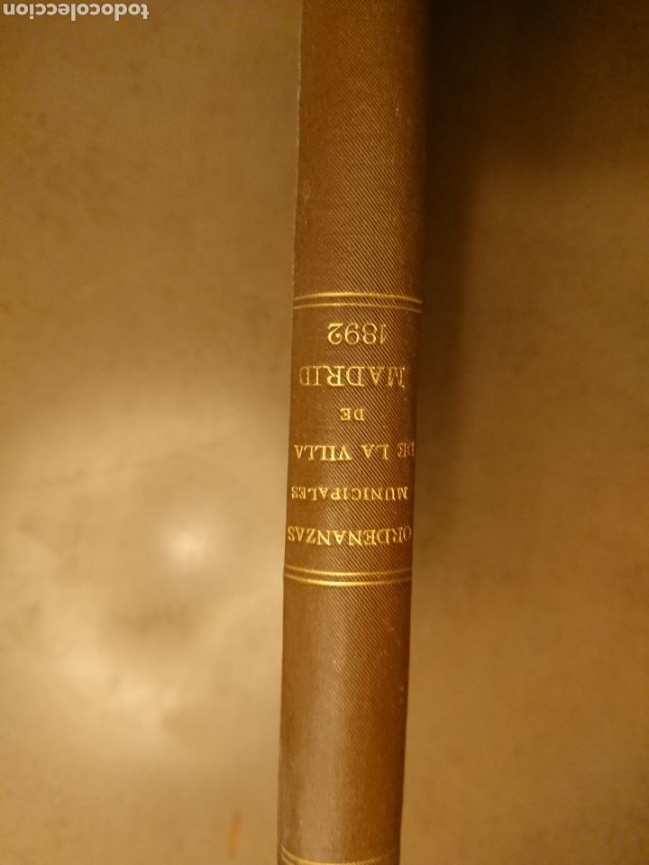 Libri antichi: Ordenanzas Municipales de la Villa de Madrid. 1892 Imprenta Municipal
