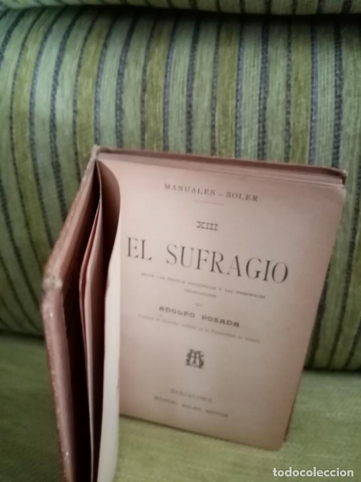 Libros antiguos: EL SUFRAGIO - Foto 5