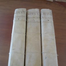 Libros antiguos: NUEVA RECOPILACION DE LEYES + AUTOS ACORDADOS - IMPR. PEDRO MARIN 1775 - 3 TOMOS OBRA COMPLETA. Lote 310620798