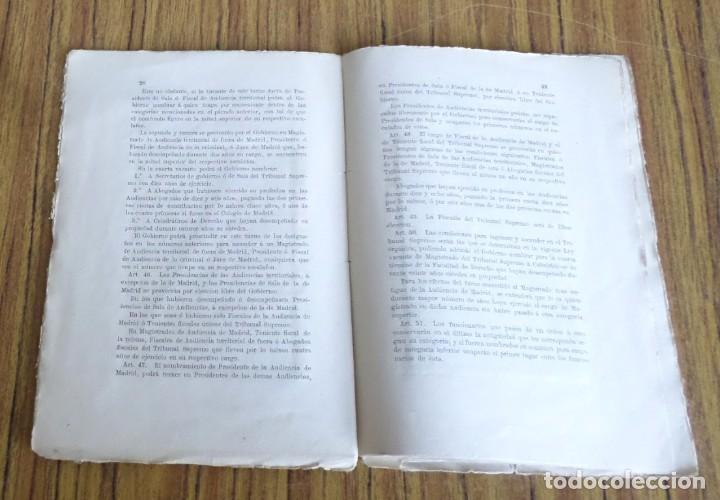 Libros antiguos: Ley adicional a la org&aacute;nica del poder judicial - Madrid 1882 - Foto 8