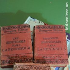 Libros antiguos: A 2375 OFERTA 3 LIBROS GONGORA EDITOR. MADRID 1893. LEYES Y REGLAMENTOS
