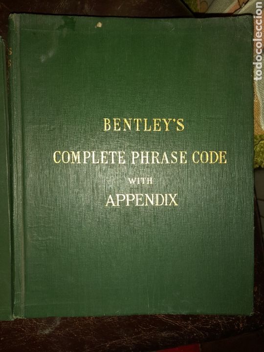 Libros antiguos: DOS LIBROS BENTLEYS COMPLETE PHRASE CODE WHITH APPENDIX 1000 MILLION COMBINATIONS UNICOS? - Foto 2