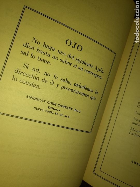 Libros antiguos: DOS LIBROS BENTLEYS COMPLETE PHRASE CODE WHITH APPENDIX 1000 MILLION COMBINATIONS UNICOS? - Foto 9
