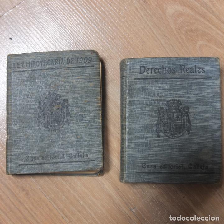 Libri antichi: dos tomos -VIII-LEY HIPOTECARIA DE 1909-DERECHOS REALES XI