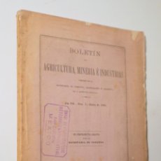 Libros antiguos: BOLETÍN DE AGRICULTURA, MINERÍA É INDUSTRIAS Nº 9 - MEXICO 1898