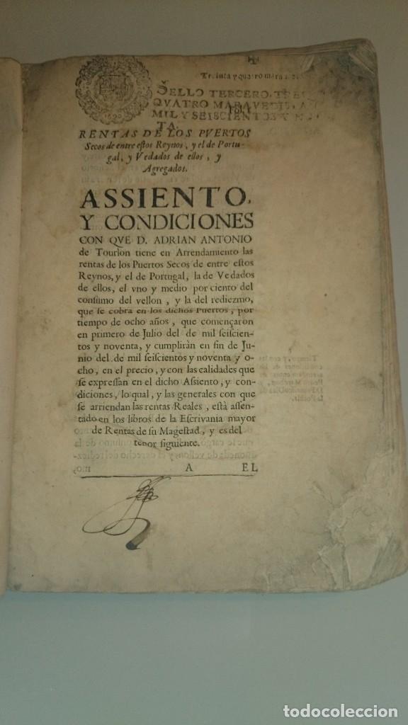 Libros antiguos: ZARAGOZA 1690 - ADUANAS GANADER&Iacute;A DIEZMOS MERCADERES - NAVARRA SORIA HUELVA - &Uacute;NICO