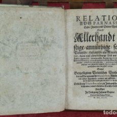 Libros antiguos: RELATIONES AUSS PARNASSO. TRAIANI BOCCALINI. SAMPTDEM BOTITISCHEN. 1644.. Lote 327847303