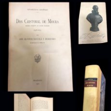 Libros antiguos: DIPLOMATICOS ESPAÑOLES . D. CRISTOBAL DE MOURA. ALFONSO DANVILA Y BURQUERO. MADRID 1900.. Lote 269945273