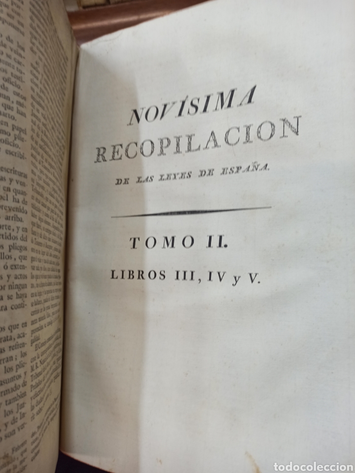 Libros antiguos: NOVISIMA RECOPILACION DE LAS LEYES DE ESPAÑA DIVIDIDA EN XII LIBROS, 1805 PIEL. - Foto 7 - 338878628