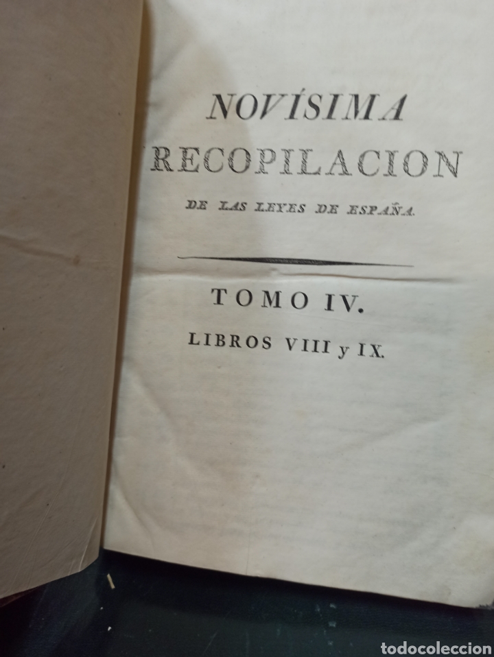 Libros antiguos: NOVISIMA RECOPILACION DE LAS LEYES DE ESPAÑA DIVIDIDA EN XII LIBROS, 1805 PIEL. - Foto 8 - 338878628