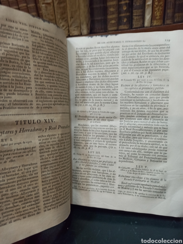 Libros antiguos: NOVISIMA RECOPILACION DE LAS LEYES DE ESPAÑA DIVIDIDA EN XII LIBROS, 1805 PIEL. - Foto 9 - 338878628