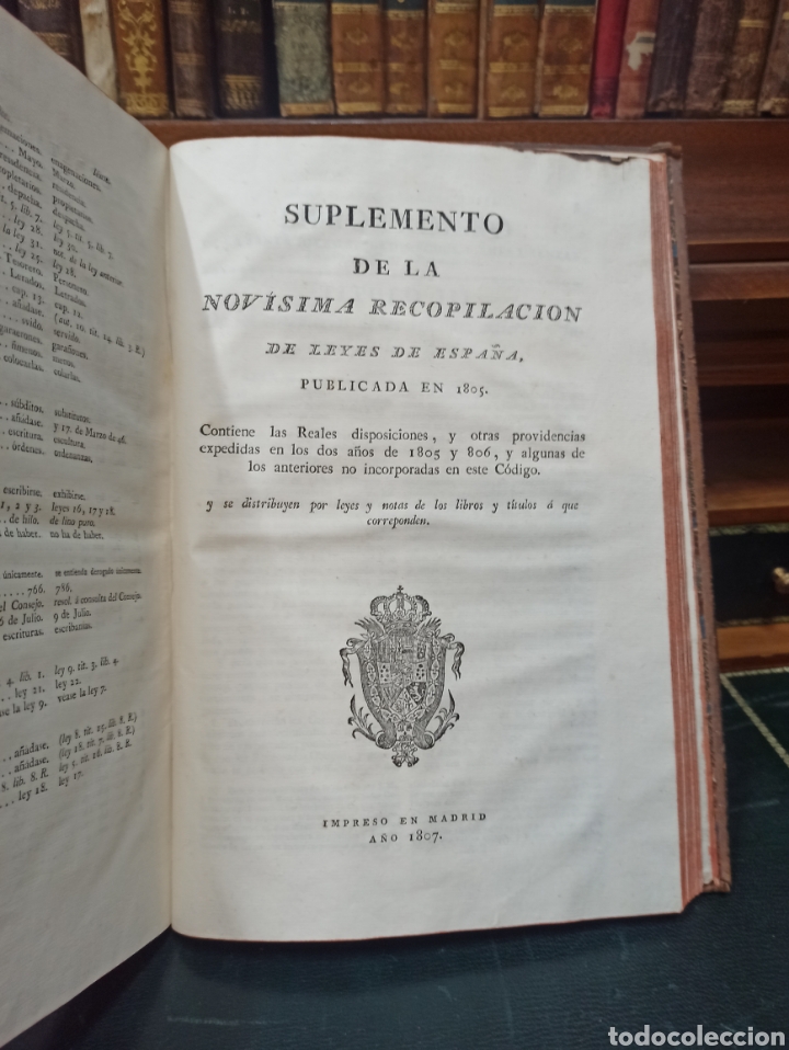 Libros antiguos: NOVISIMA RECOPILACION DE LAS LEYES DE ESPAÑA DIVIDIDA EN XII LIBROS, 1805 PIEL. - Foto 13 - 338878628