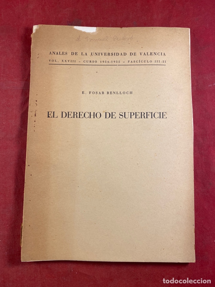 Libros antiguos: El derecho de superficie - Foto 1