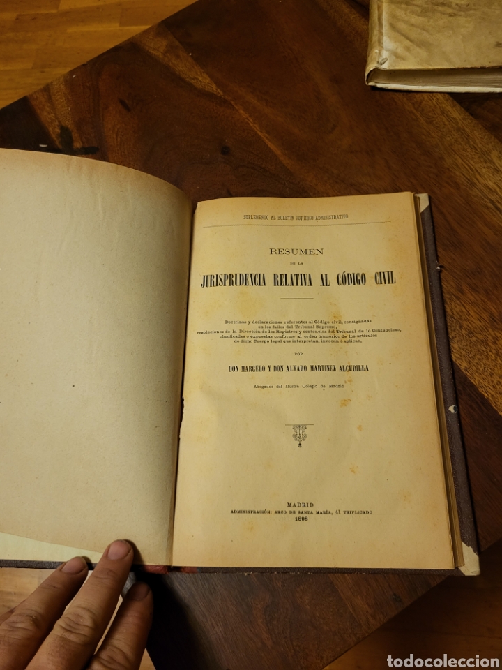Libros antiguos: Resumen al C&oacute;digo Civil 1898 - Foto 5