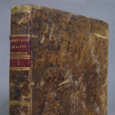 Libros antiguos: 1810.- PRONTUARIO DE LAS LEYES Y DECRETOS DEL REY NUESTRO SEÑOR DON JOSE NAPOLEON I. TOMO I. Lote 348518078