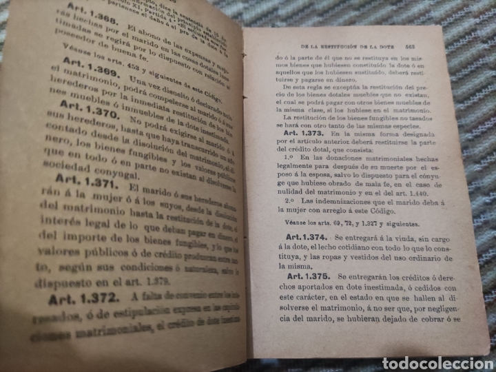 Libros antiguos: C&oacute;digo Civil- Biblioteca de Bolsillo. - Foto 5