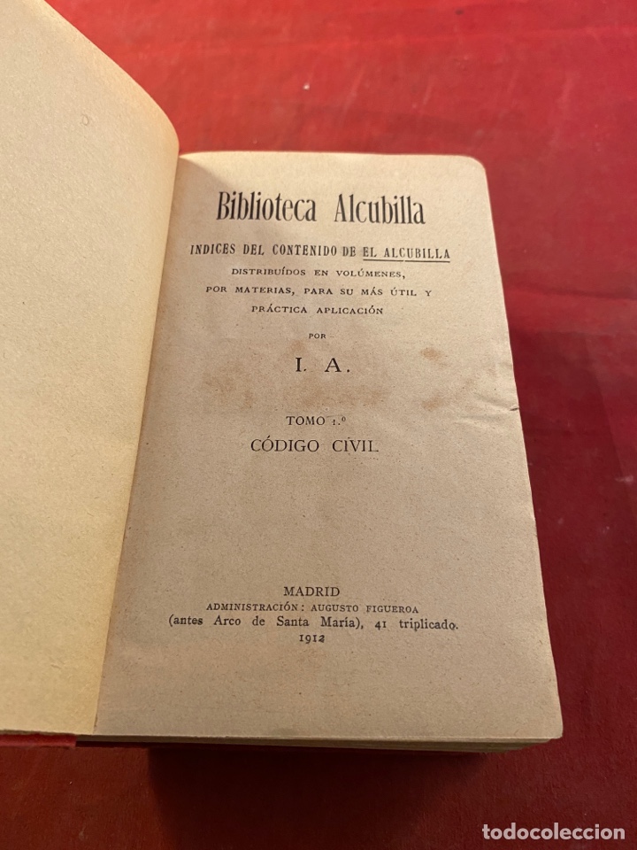 Libros antiguos: C&oacute;digo Civil. 1912 - Foto 2