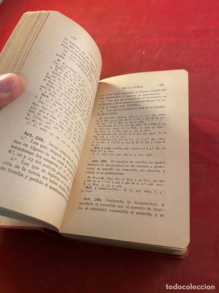 Libros antiguos: C&oacute;digo Civil. 1912 - Foto 3