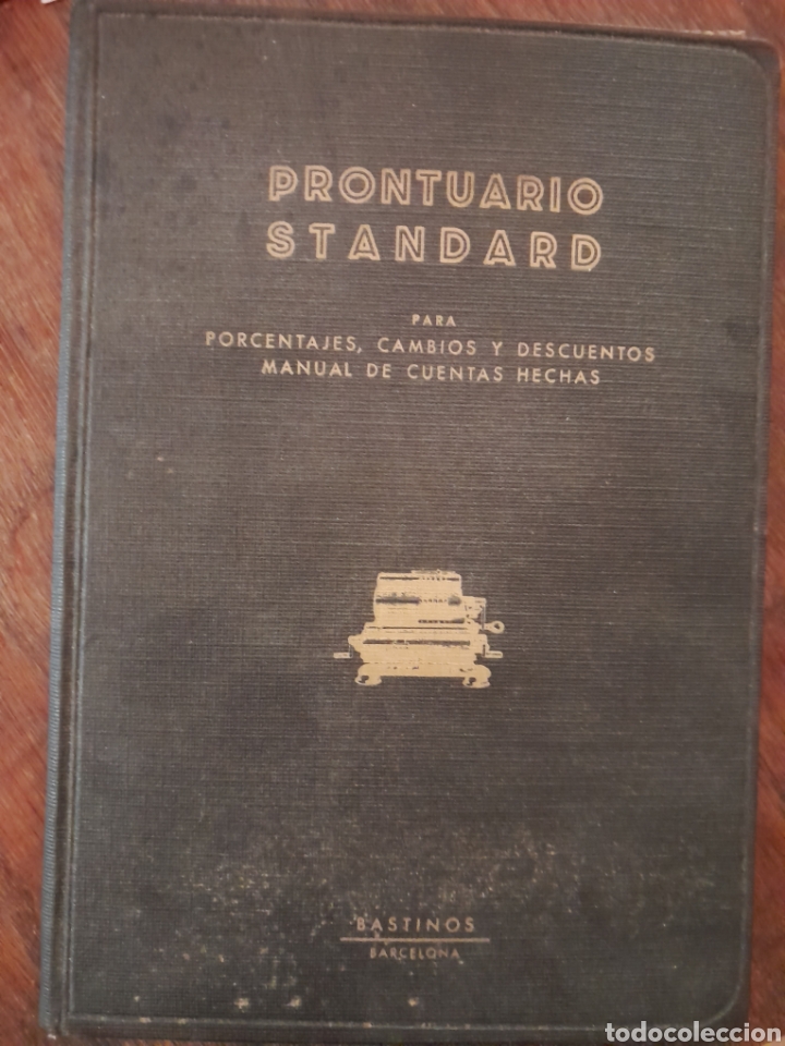 Libros antiguos: Prontuario Standard 1934