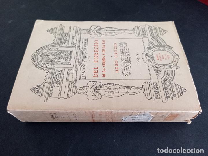 Livros antigos: 1925 - HUGO GROCIO. Del derecho de la guerra y de la paz, tomo 1