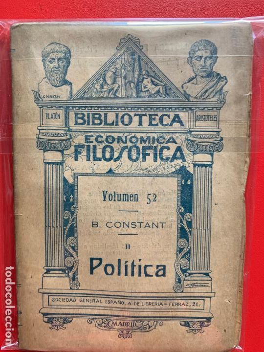 Libros antiguos: Pol&iacute;tica - CONSTANT BENJAM&Iacute;N - Foto 1