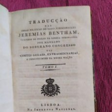 Libros antiguos: 1822. THEORIA DAS PENAS LEGALES. JEREMIAS BENTHAM.. Lote 361162600