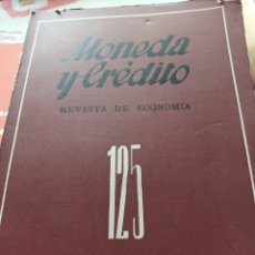 Libros antiguos: MONEDA Y CRÉDITO REVISTA ECONOMÍA NÚMERO 125 MADRID JUNIO DE 1973. Lote 364285321