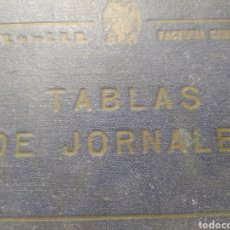 Libros antiguos: CUADRO OFICIAL DE CONSTRUCCIONES NAVALES Y MARITIMAS. FACTORIA CARRACA. TABLA DE JORNALES.